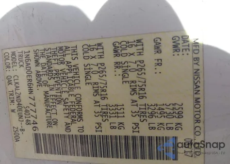 2017 Nissan Frontier Desert Runner from USA, damaged, VIN 1N6AD0ER6HN777746